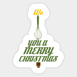 Whisk you a Merry Christmas Sticker